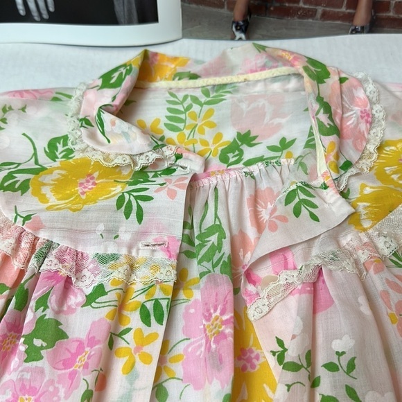 Vintage sheer house coat dress home made - Picture 6 of 10